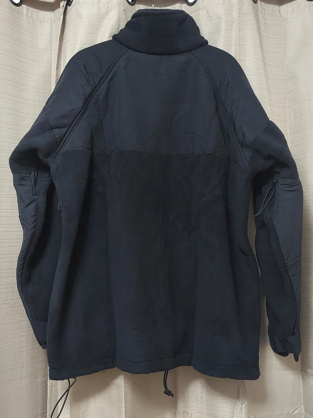NWT Men's Military Black Full-Zip Polartec  Fleece Jacket Size Medium